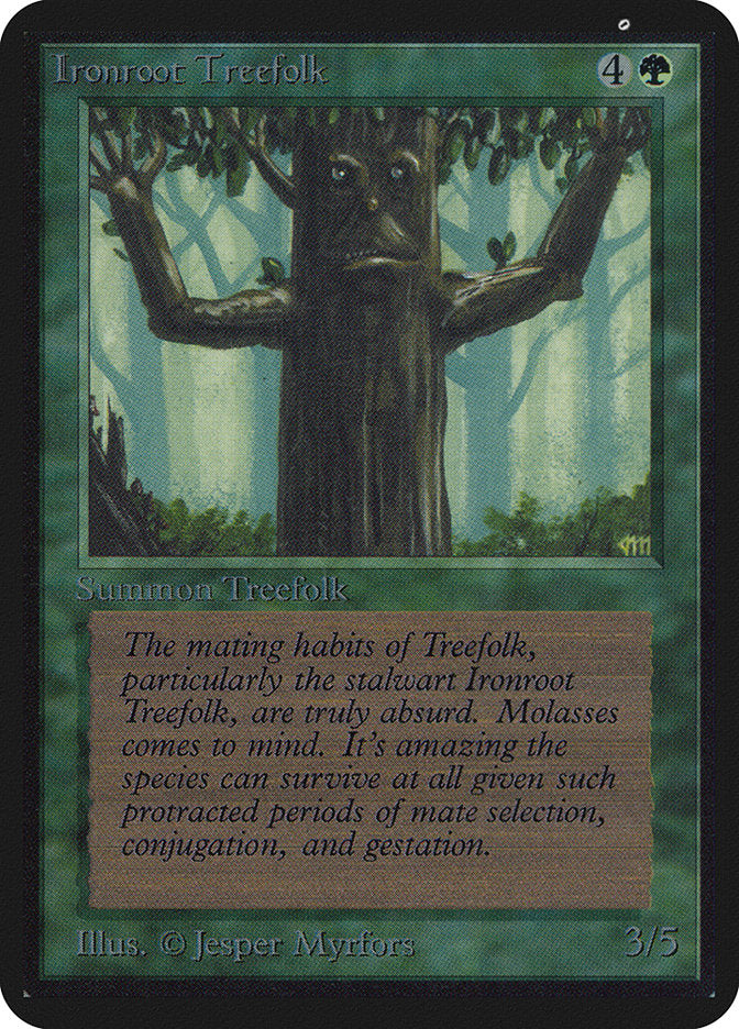 Ironroot Treefolk [Alpha Edition] | Good Games Modbury