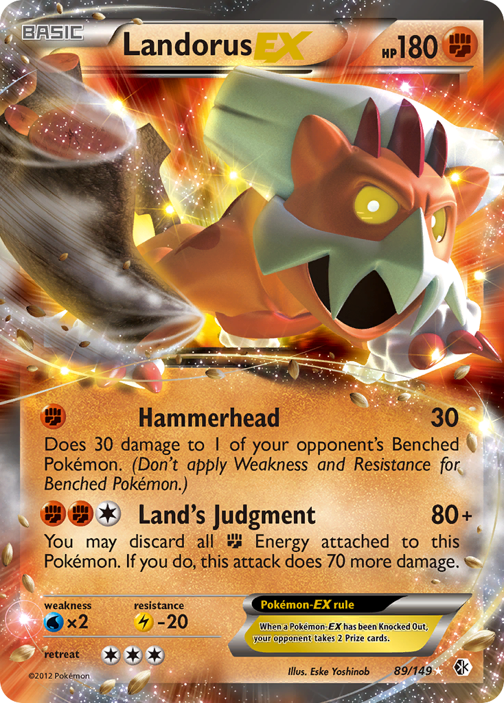 Landorus EX (89/149) [Black & White: Boundaries Crossed] | Good Games Modbury