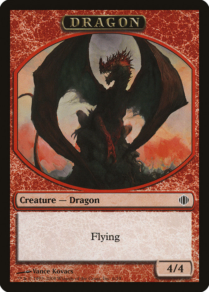 Dragon Token [Shards of Alara Tokens] | Good Games Modbury