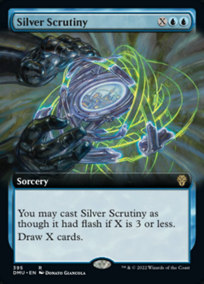 Silver Scrutiny (Extended Art) [Dominaria United] | Good Games Modbury