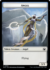 Angel (3) // Demon Double-Sided Token [March of the Machine Commander Tokens] | Good Games Modbury