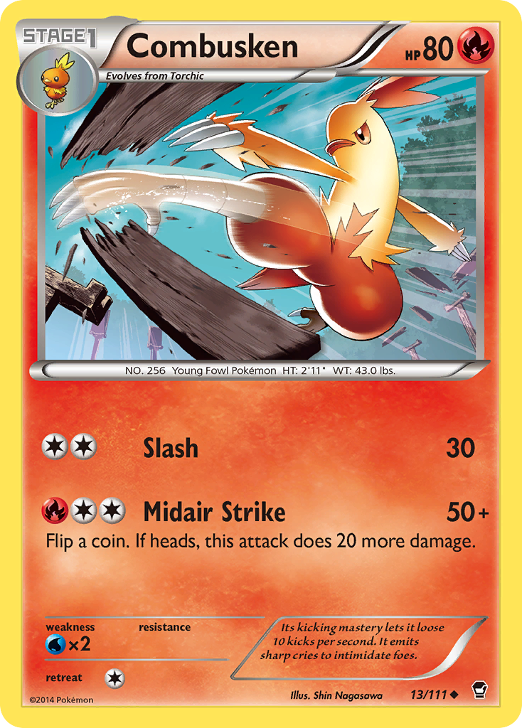 Combusken (13/111) [XY: Furious Fists] | Good Games Modbury