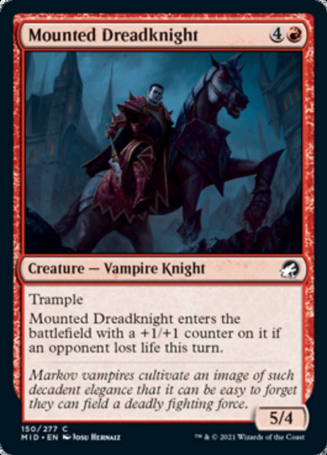 Mounted Dreadknight [Innistrad: Midnight Hunt] | Good Games Modbury