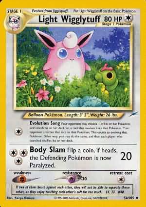 Light Wigglytuff (54/105) [Neo Destiny Unlimited] | Good Games Modbury