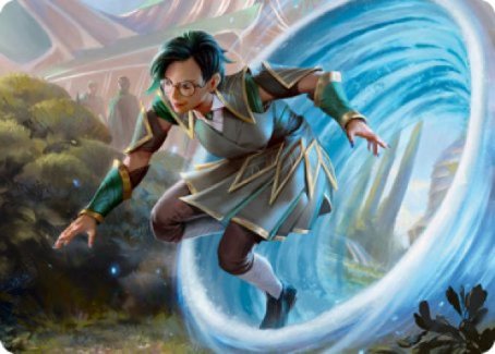 Vortex Runner Art Card [Strixhaven: School of Mages Art Series] | Good Games Modbury