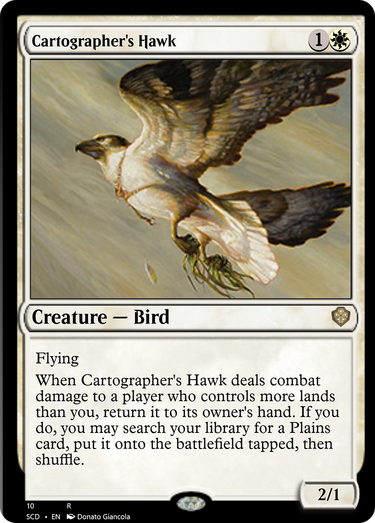 Cartographer's Hawk [Starter Commander Decks] | Good Games Modbury