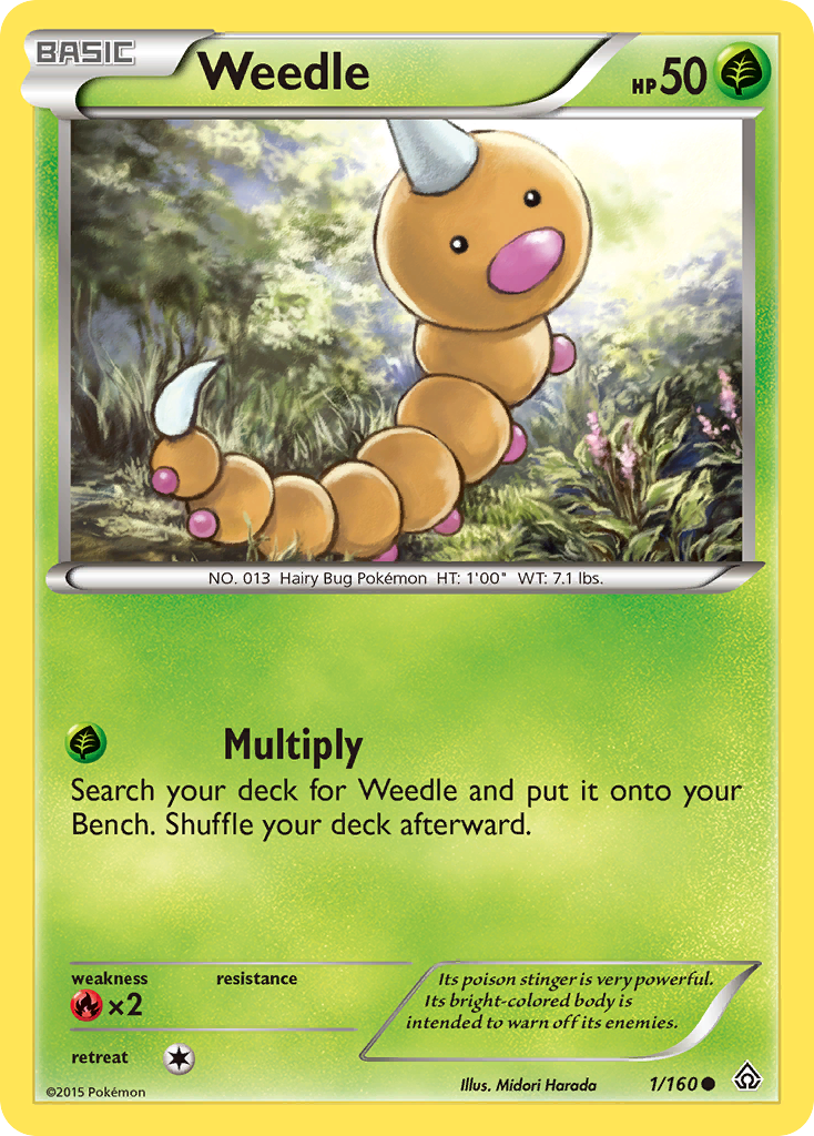 Weedle (1/160) [XY: Primal Clash] | Good Games Modbury