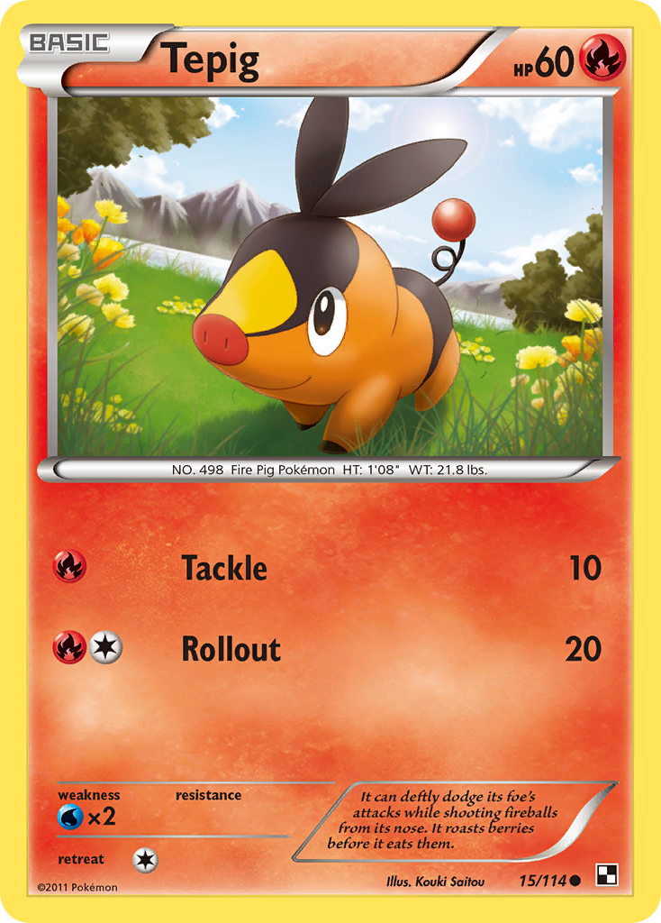 Tepig (15/114) [Black & White: Base Set] | Good Games Modbury