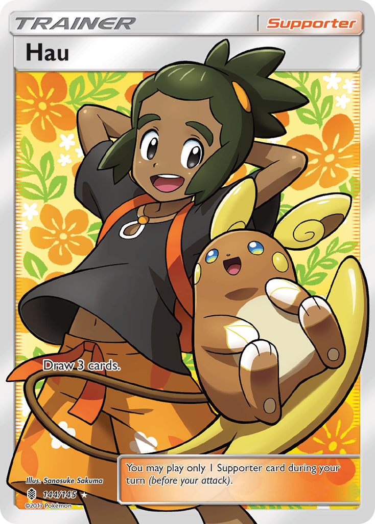 Hau (144/145) [Sun & Moon: Guardians Rising] | Good Games Modbury