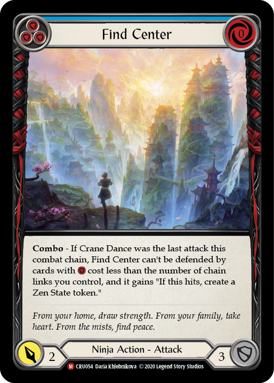 Find Center [CRU054] (Crucible of War)  1st Edition Rainbow Foil | Good Games Modbury