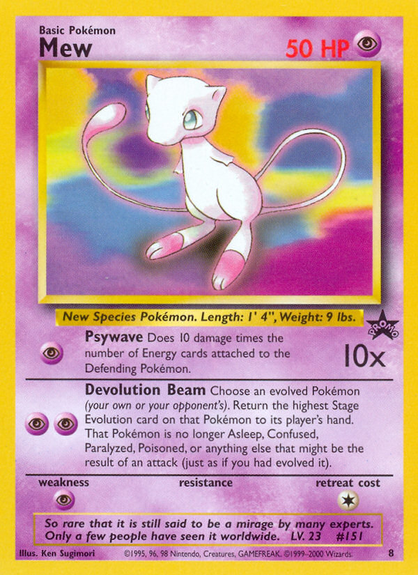 Mew (8) [Wizards of the Coast: Black Star Promos] | Good Games Modbury