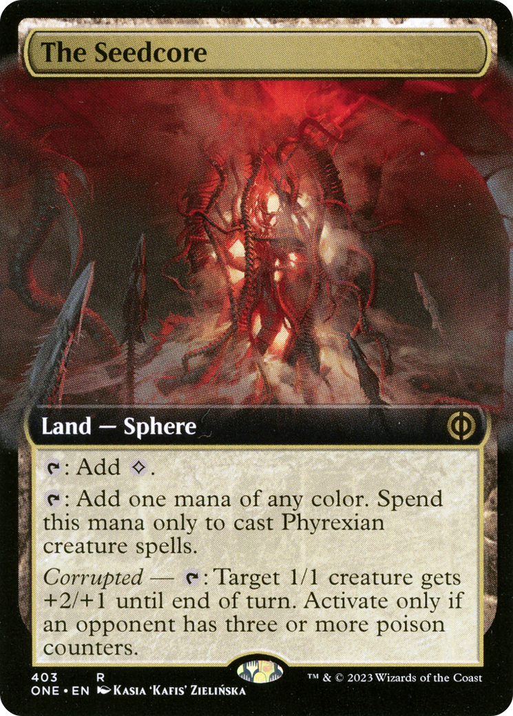 The Seedcore (Extended Art) [Phyrexia: All Will Be One] | Good Games Modbury