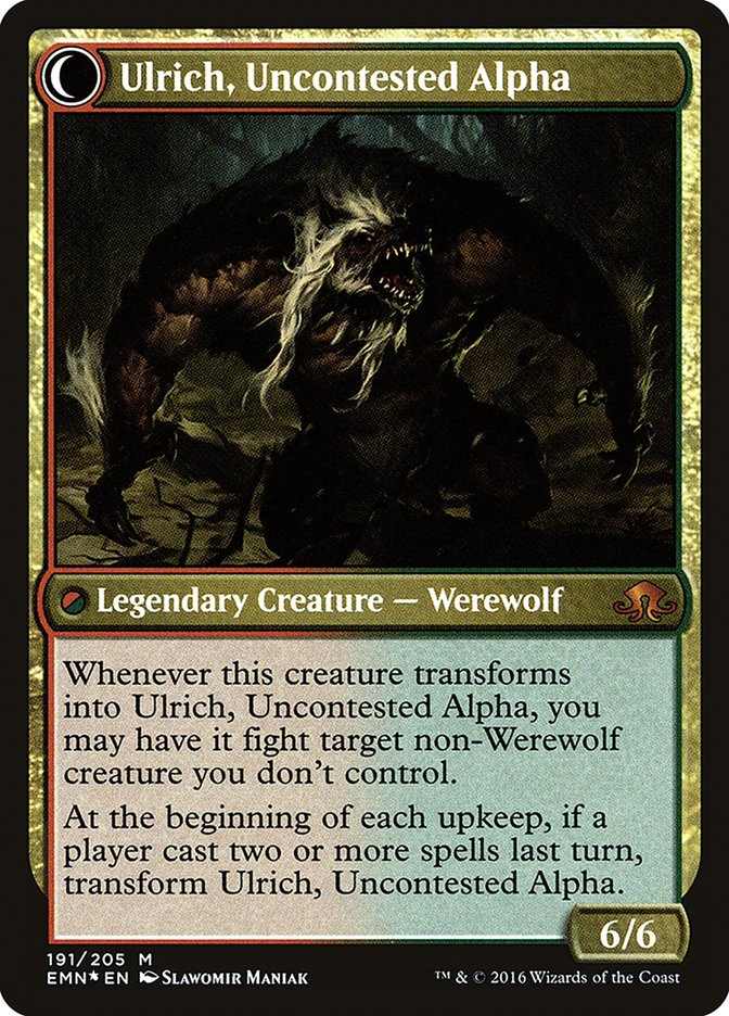 Ulrich of the Krallenhorde // Ulrich, Uncontested Alpha [Eldritch Moon Prerelease Promos] | Good Games Modbury