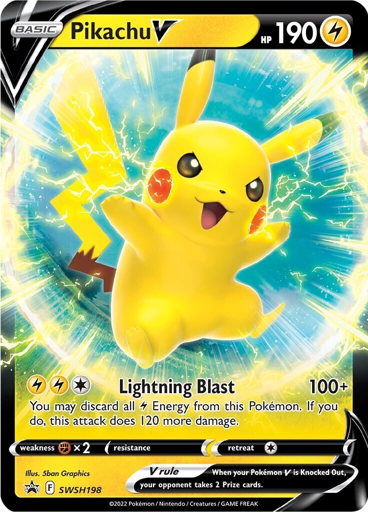 Pikachu V (SWSH198) [Sword & Shield: Black Star Promos] | Good Games Modbury