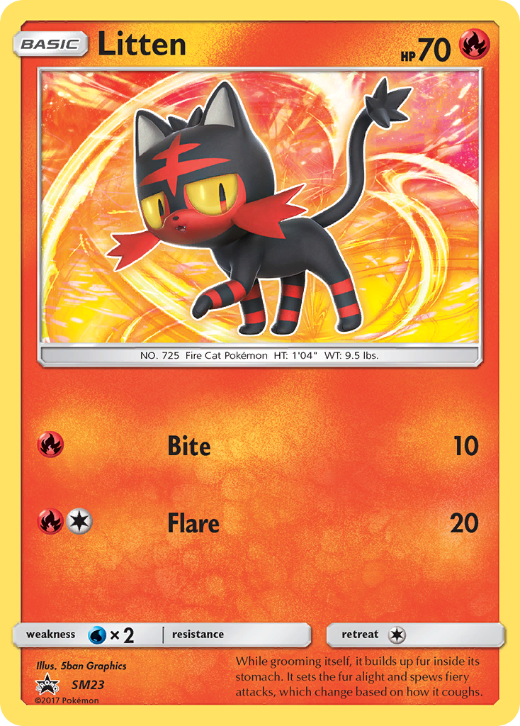 Litten (SM23) [Sun & Moon: Black Star Promos] | Good Games Modbury