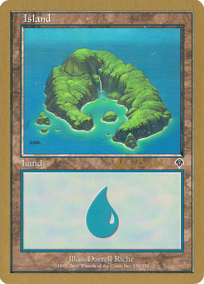 Island (ab338) (Alex Borteh) [World Championship Decks 2001] | Good Games Modbury