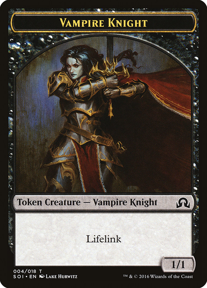 Vampire Knight Token [Shadows over Innistrad Tokens] | Good Games Modbury