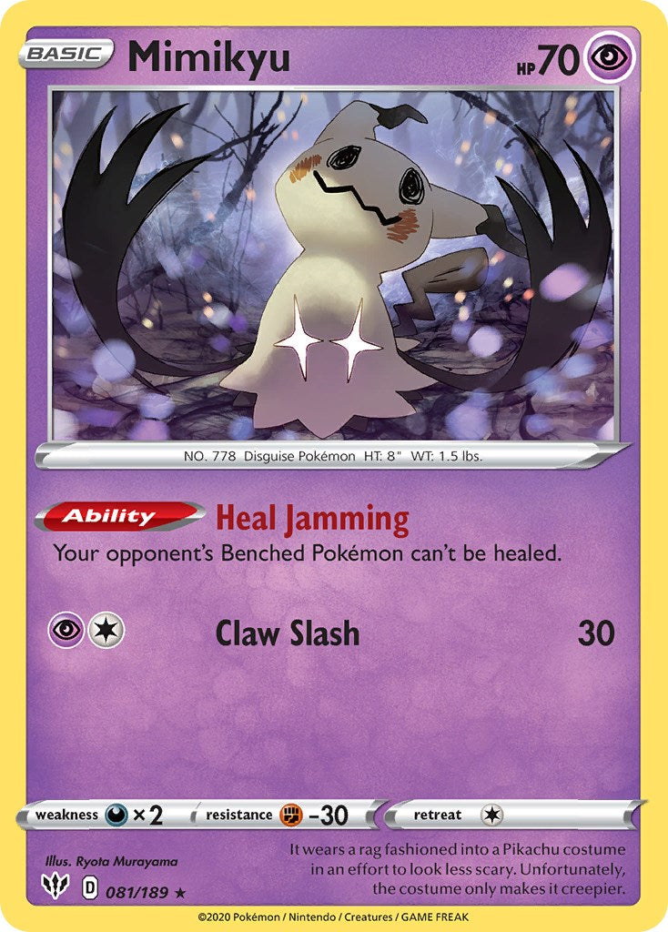 Mimikyu (081/189) (Cosmos Holo) [Sword & Shield: Darkness Ablaze] | Good Games Modbury