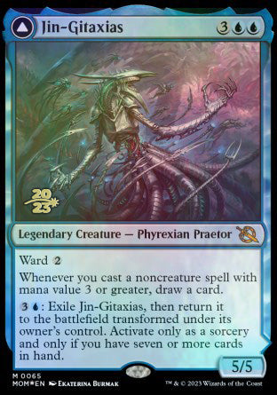 Jin-Gitaxias // The Great Synthesis [March of the Machine Prerelease Promos] | Good Games Modbury