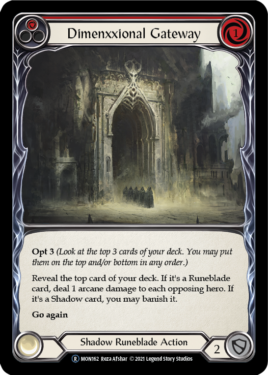 Dimenxxional Gateway (Red) [U-MON162] (Monarch Unlimited)  Unlimited Normal | Good Games Modbury