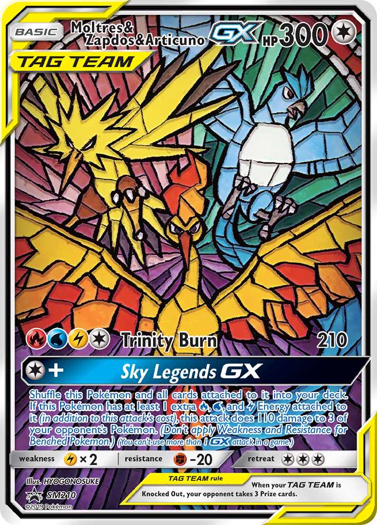 Moltres & Zapdos & Articuno GX (SM210) [Sun & Moon: Black Star Promos] | Good Games Modbury