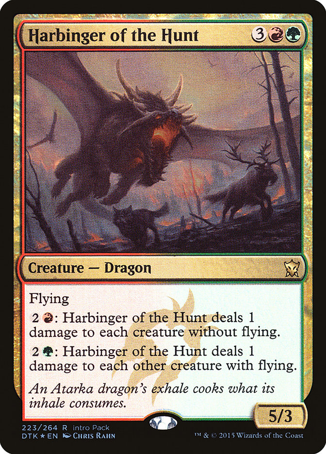 Harbinger of the Hunt (Intro Pack) [Dragons of Tarkir Promos] | Good Games Modbury