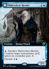 Malevolent Hermit // Benevolent Geist (Extended Art) [Innistrad: Midnight Hunt] | Good Games Modbury