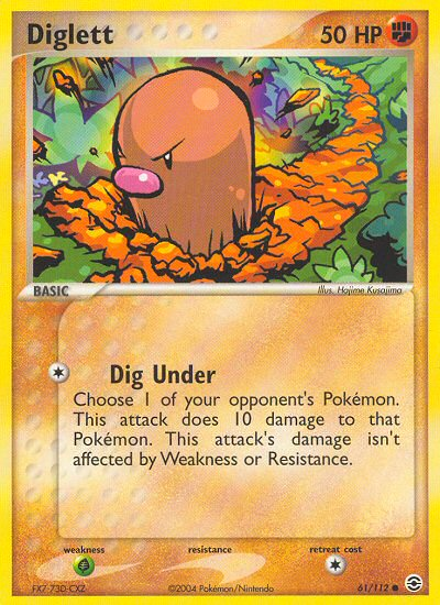 Diglett (61/112) [EX: FireRed & LeafGreen] | Good Games Modbury