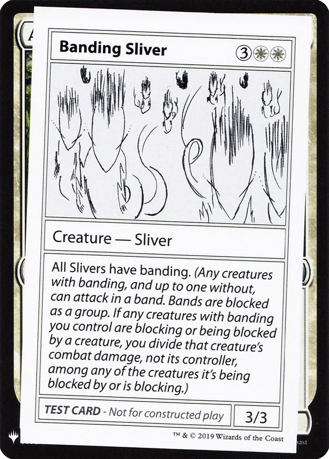 Banding Sliver [Mystery Booster Playtest Cards] | Good Games Modbury
