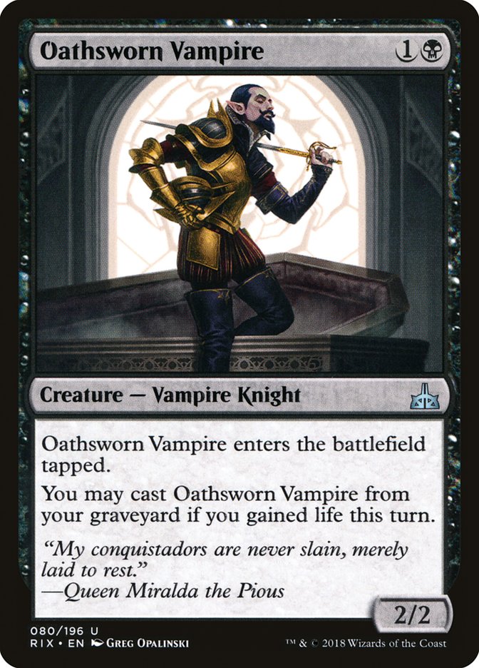 Oathsworn Vampire [Rivals of Ixalan] | Good Games Modbury