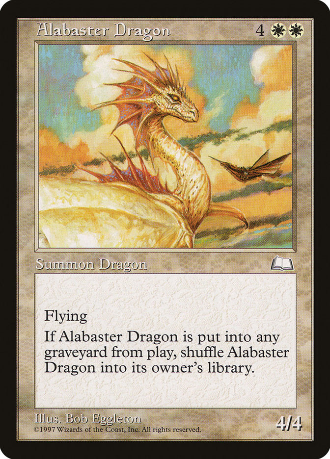 Alabaster Dragon [Weatherlight] | Good Games Modbury