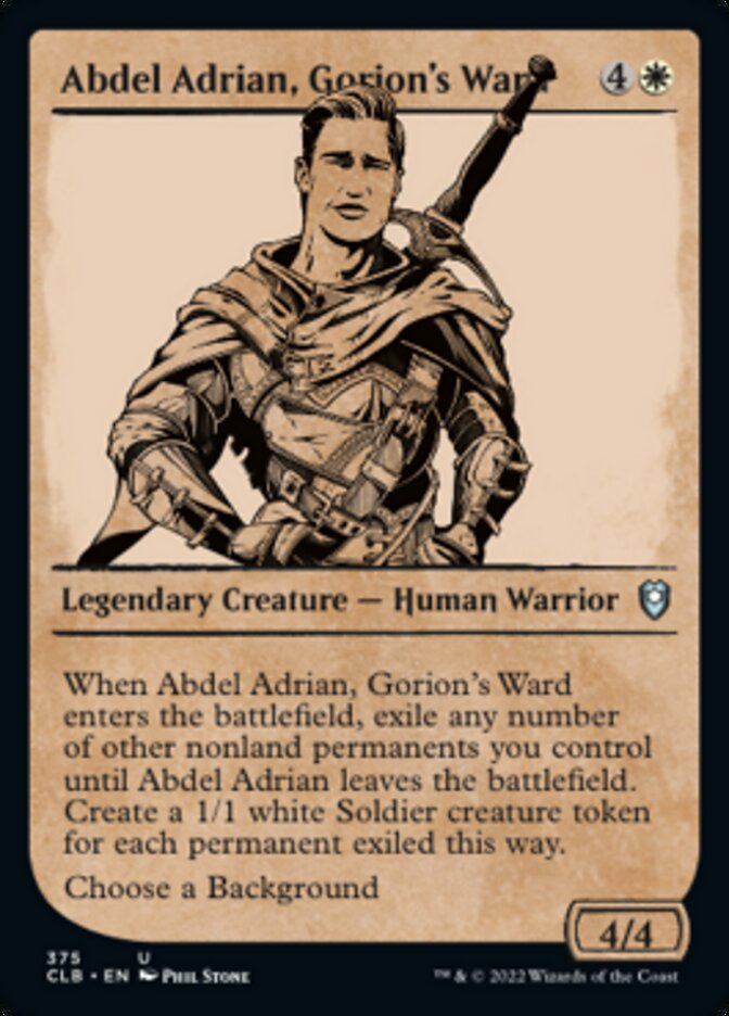 Abdel Adrian, Gorion's Ward (Showcase) [Commander Legends: Battle for Baldur's Gate] | Good Games Modbury