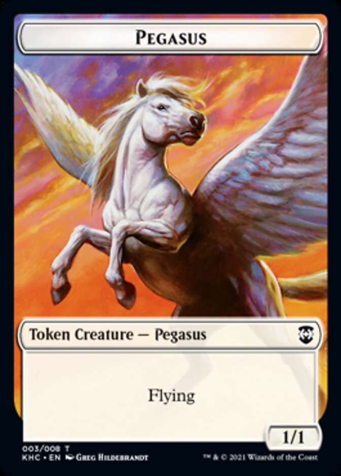 Pegasus Token [Kaldheim Commander Tokens] | Good Games Modbury