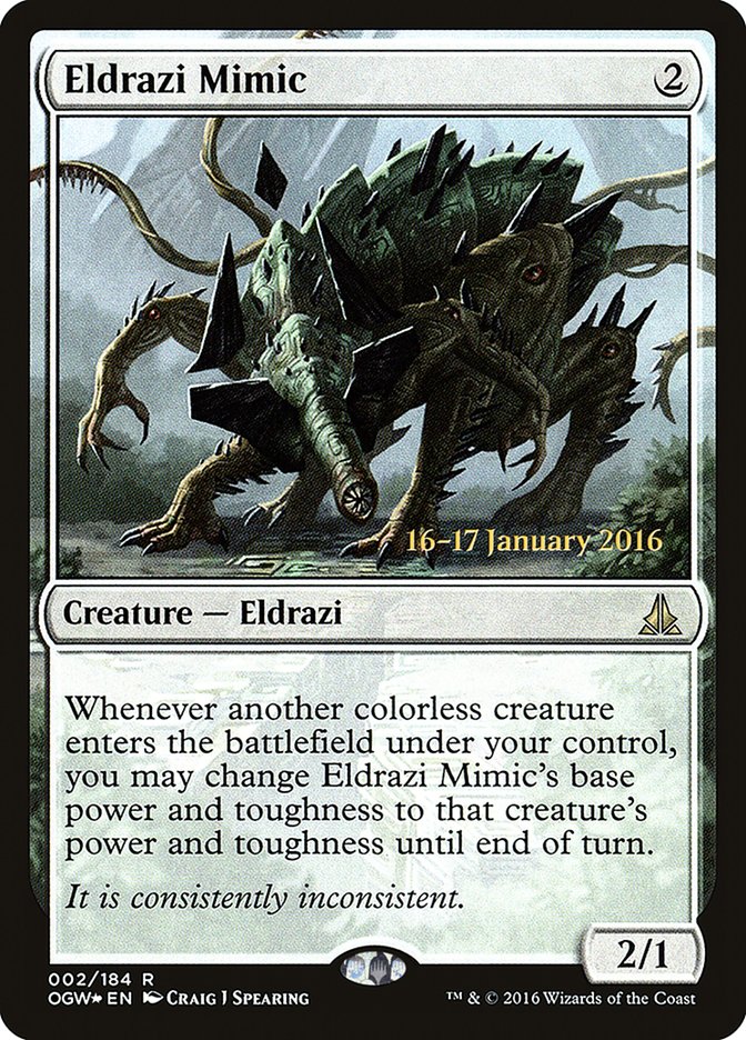 Eldrazi Mimic [Oath of the Gatewatch Prerelease Promos] | Good Games Modbury