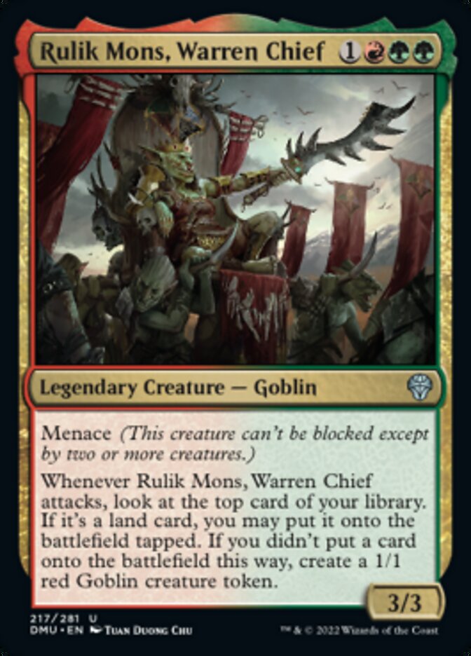 Rulik Mons, Warren Chief [Dominaria United] | Good Games Modbury