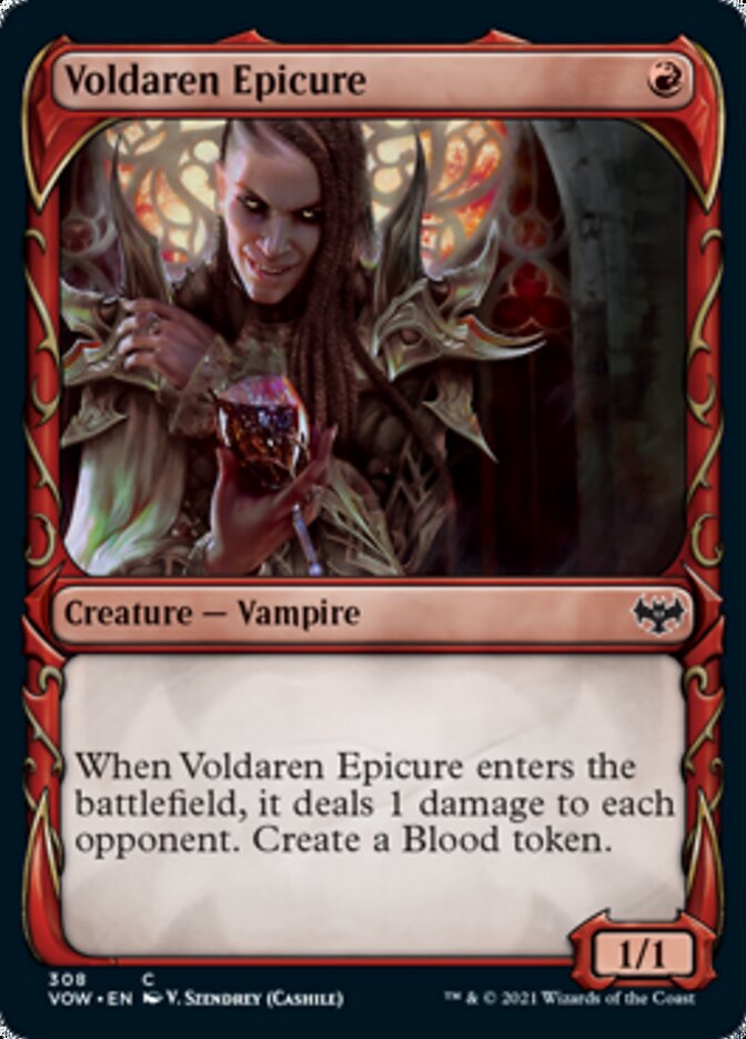 Voldaren Epicure (Showcase Fang Frame) [Innistrad: Crimson Vow] | Good Games Modbury