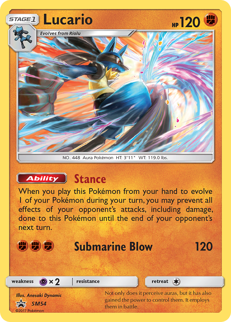 Lucario (SM54) [Sun & Moon: Black Star Promos] | Good Games Modbury