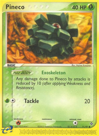 Pineco (71/97) [EX: Dragon] | Good Games Modbury