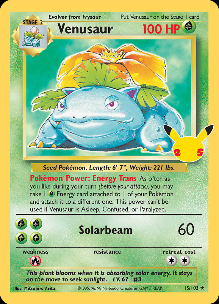 Venusaur (15/102) [Celebrations: 25th Anniversary - Classic Collection] | Good Games Modbury