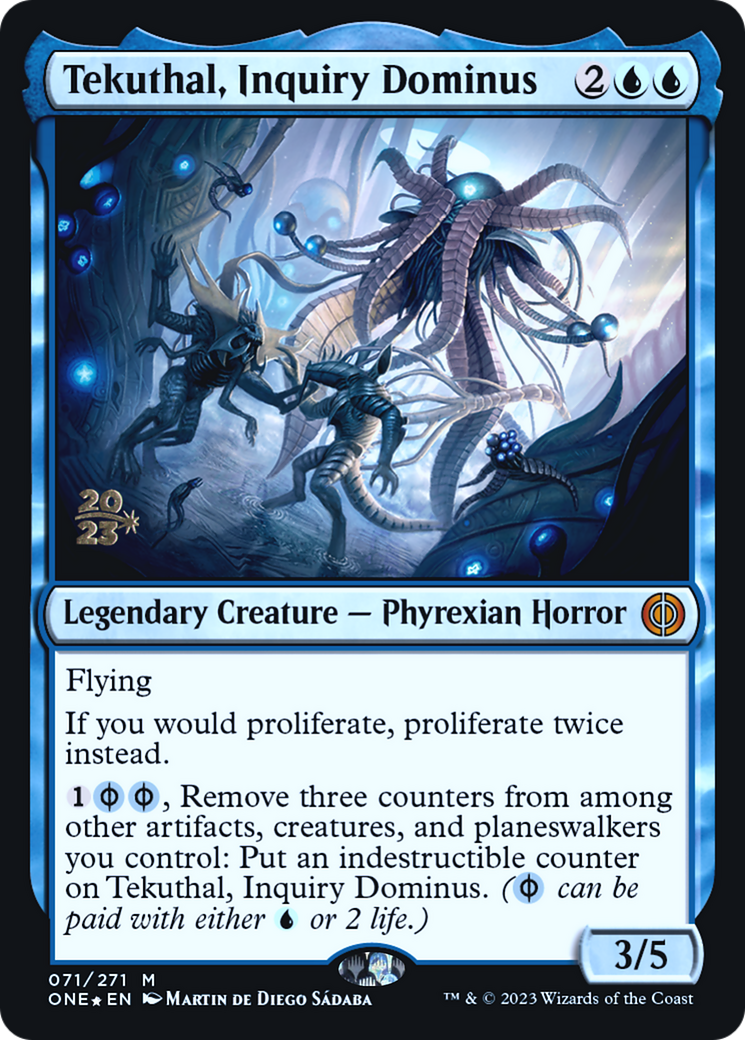 Tekuthal, Inquiry Dominus [Phyrexia: All Will Be One Prerelease Promos] | Good Games Modbury