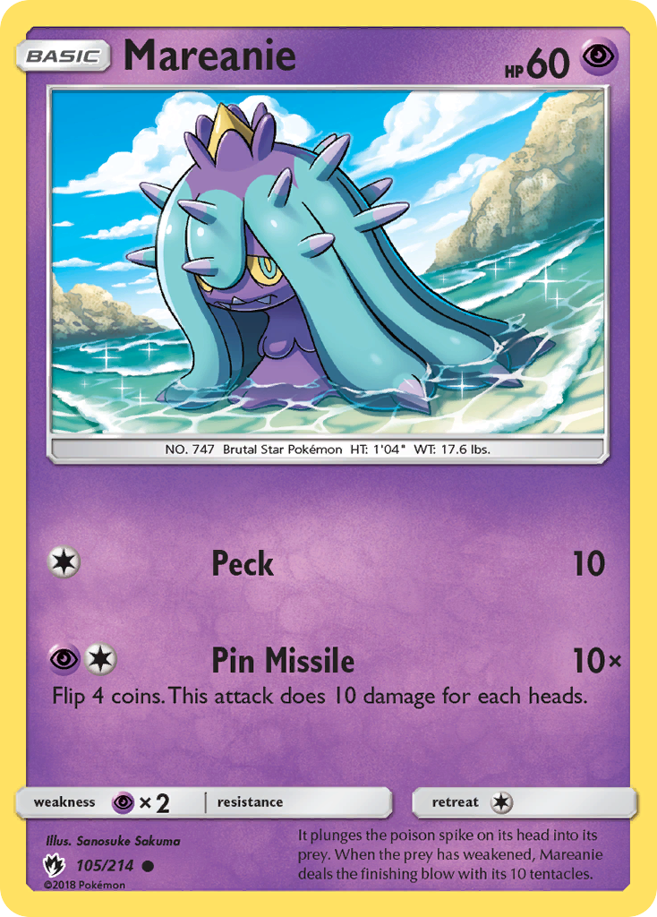 Mareanie (105/214) [Sun & Moon: Lost Thunder] | Good Games Modbury