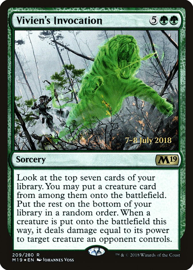 Vivien's Invocation [Core Set 2019 Prerelease Promos] | Good Games Modbury