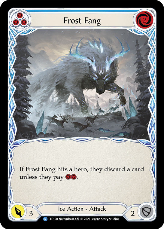 Frost Fang (Blue) [ELE150] (Tales of Aria)  1st Edition Rainbow Foil | Good Games Modbury