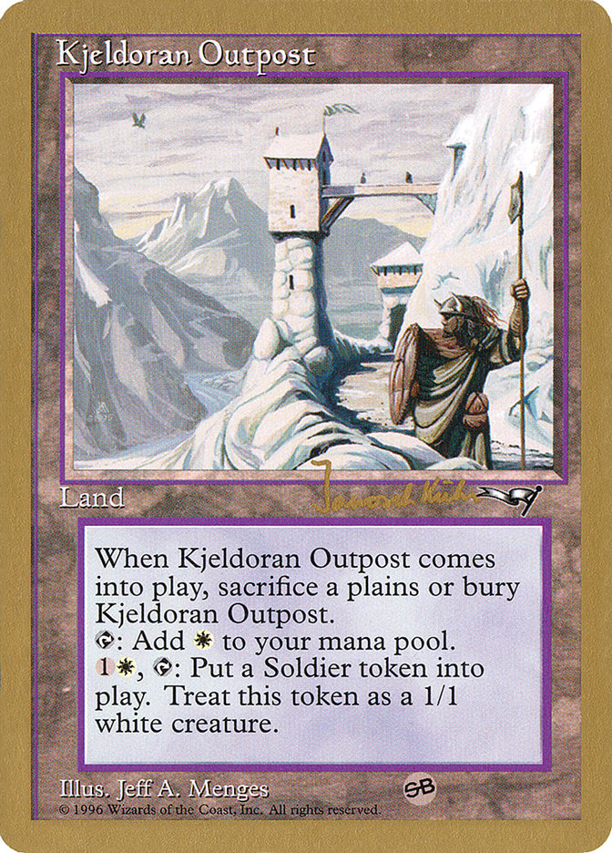 Kjeldoran Outpost (Janosch Kuhn) [World Championship Decks 1997] | Good Games Modbury