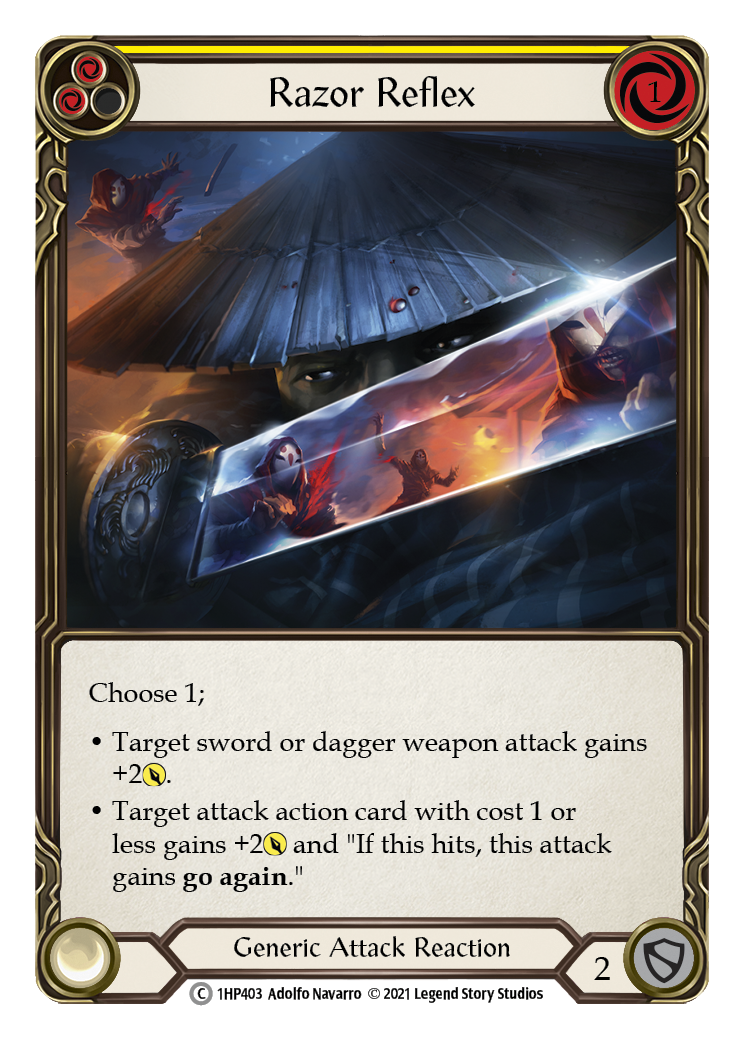 Razor Reflex (Yellow) [1HP403] (History Pack 1) | Good Games Modbury