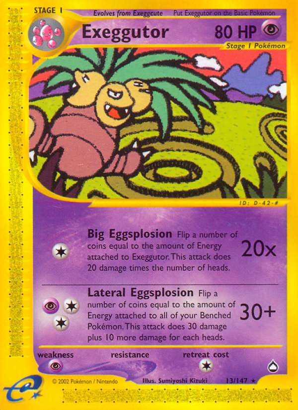 Exeggutor (13/147) [Aquapolis] | Good Games Modbury