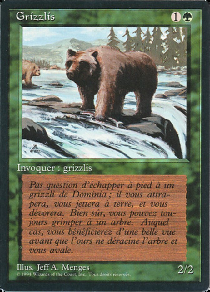 Grizzly Bears [Foreign Black Border] | Good Games Modbury