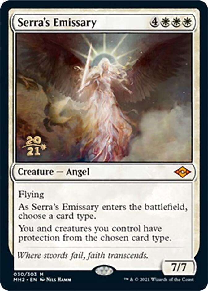 Serra's Emissary [Modern Horizons 2 Prerelease Promos] | Good Games Modbury