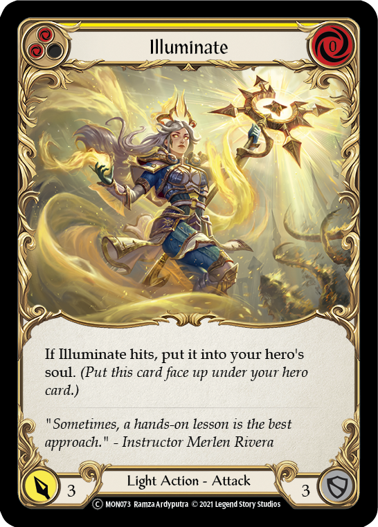 Illuminate (Yellow) [U-MON073-RF] (Monarch Unlimited)  Unlimited Rainbow Foil | Good Games Modbury