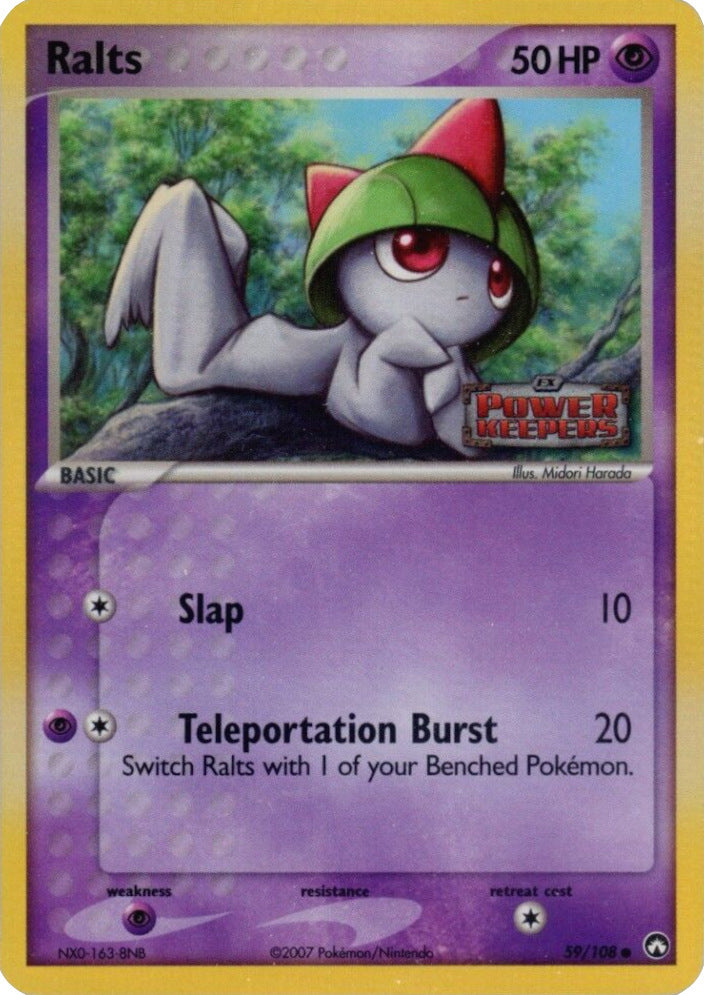 Ralts (59/108) (Stamped) [EX: Power Keepers] | Good Games Modbury